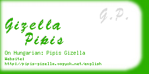 gizella pipis business card